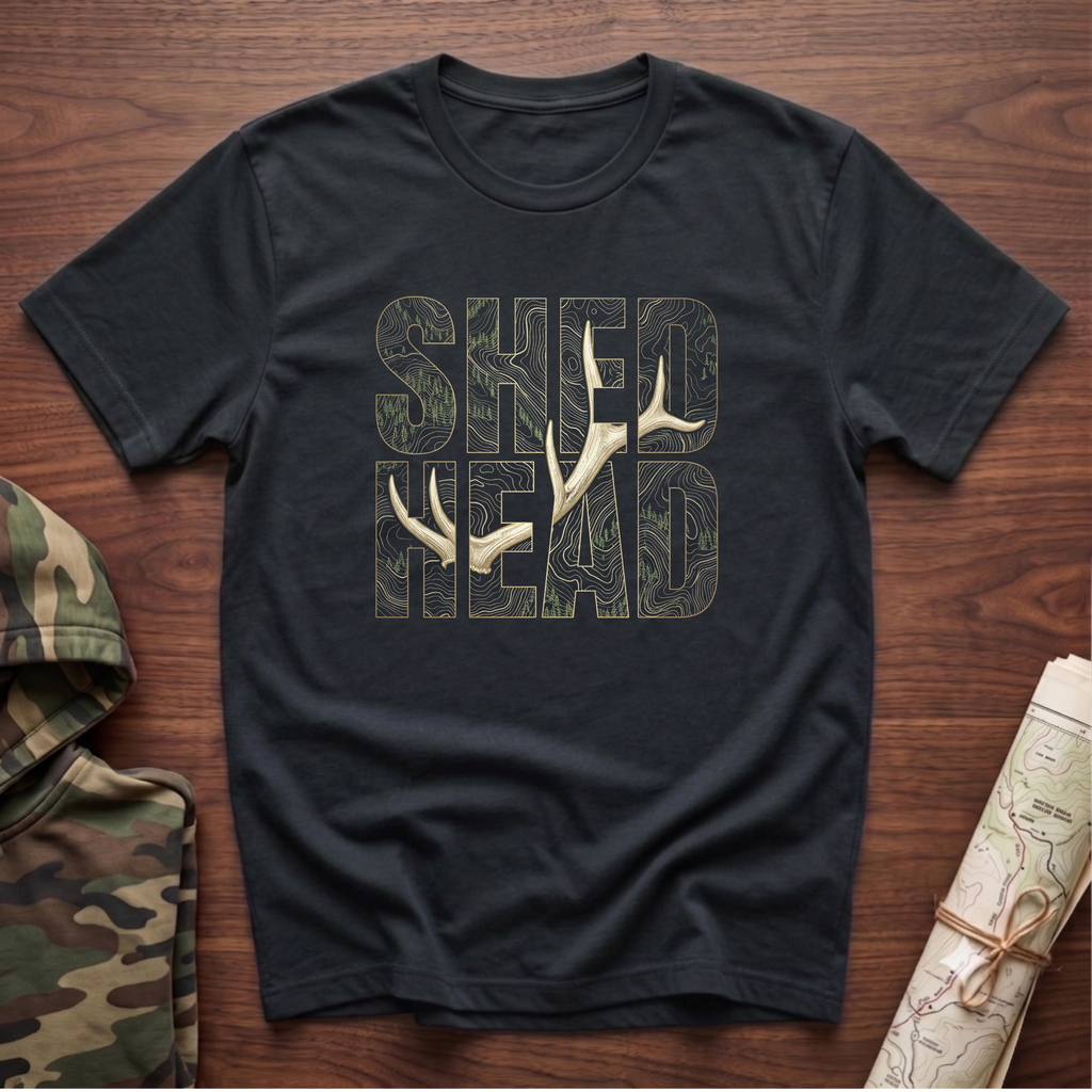 SHED HEAD Elk Shed Topography T-Shirt