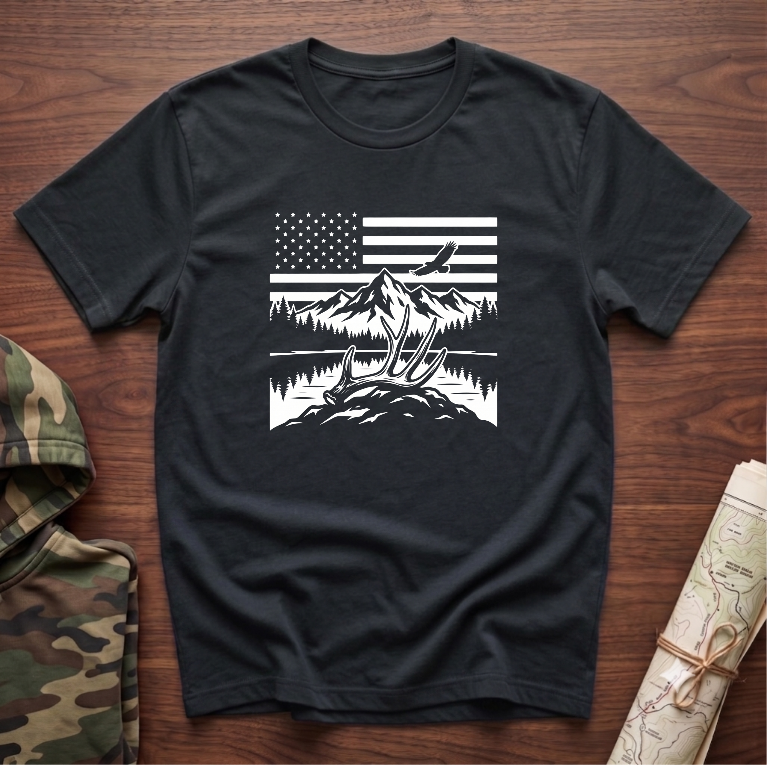 Patriotic Whitetail T-Shirt