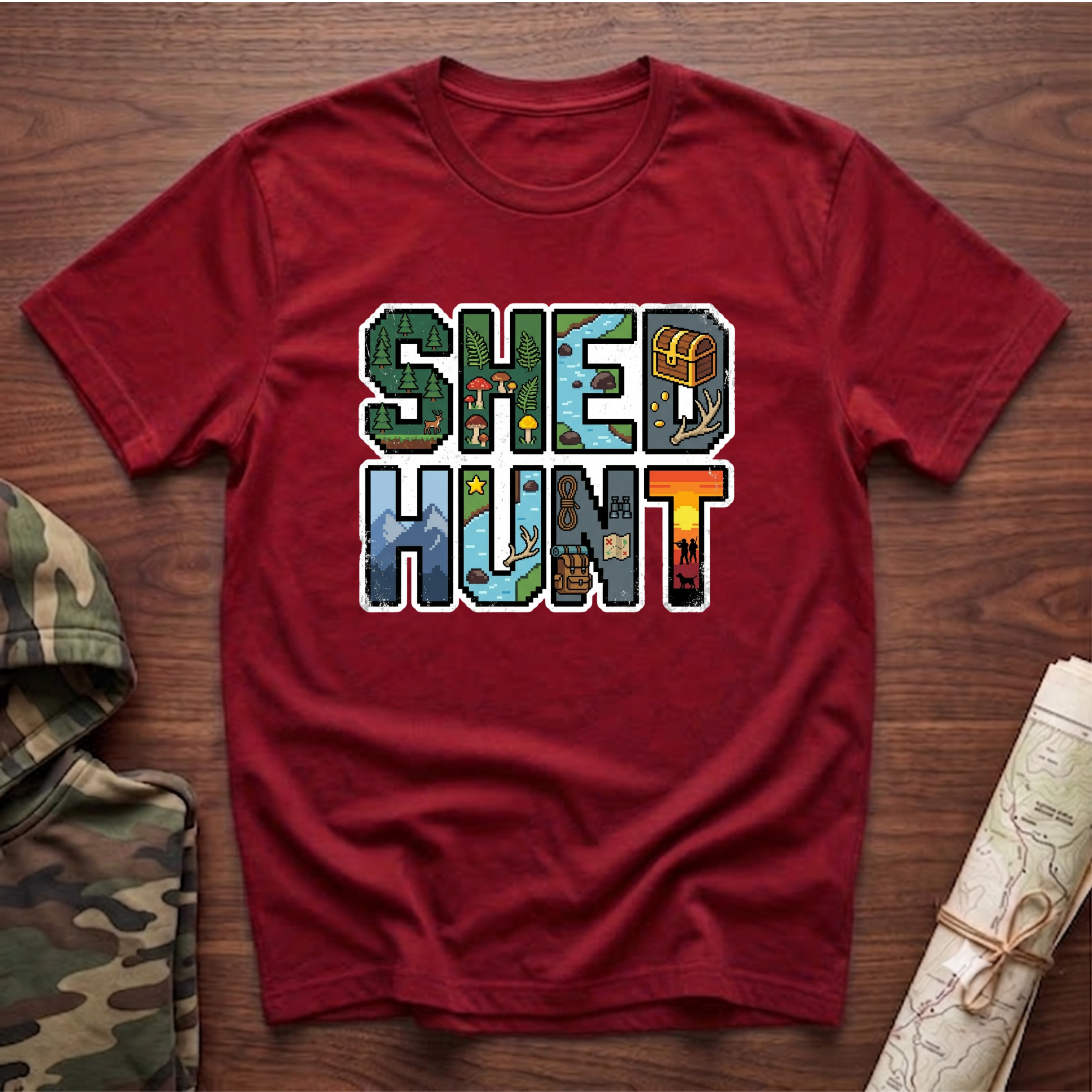 SHED HUNT 80's Pixel T-Shirt