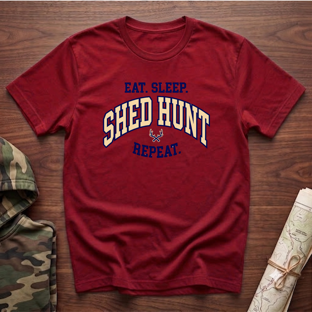 Eat. Sleep. Shed Hunt. Repeat. T-Shirt