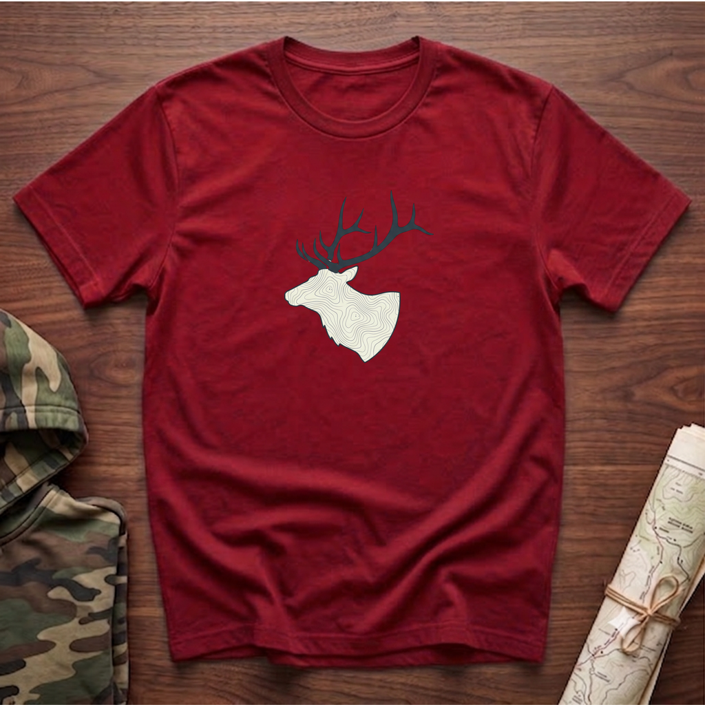 Elk Topography Silhouette T-Shirt