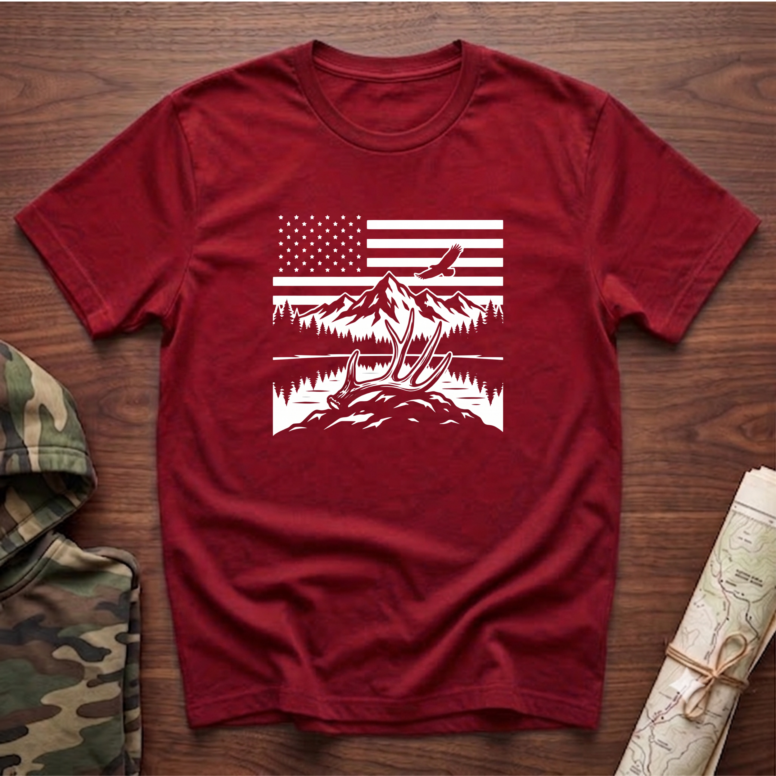 Patriotic Whitetail T-Shirt