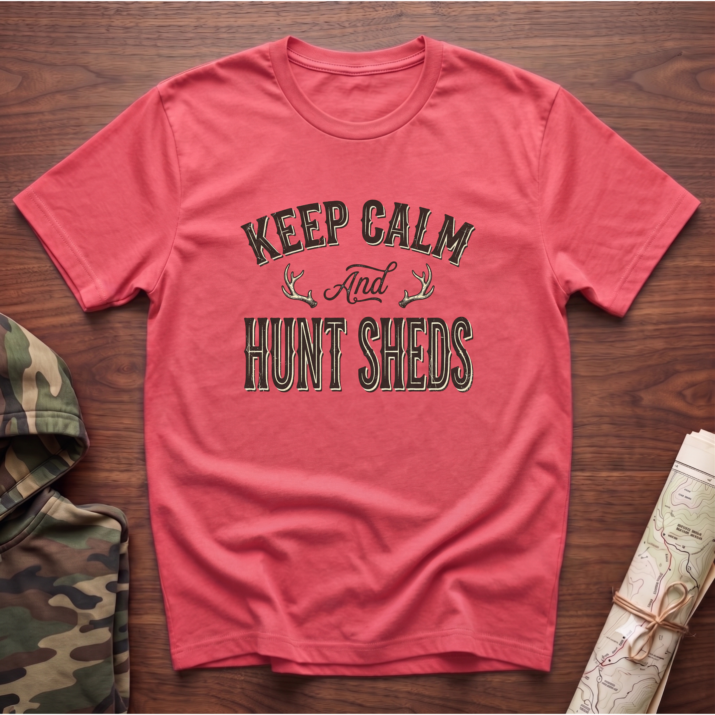 Keep Calm & Hunt Sheds T-Shirt