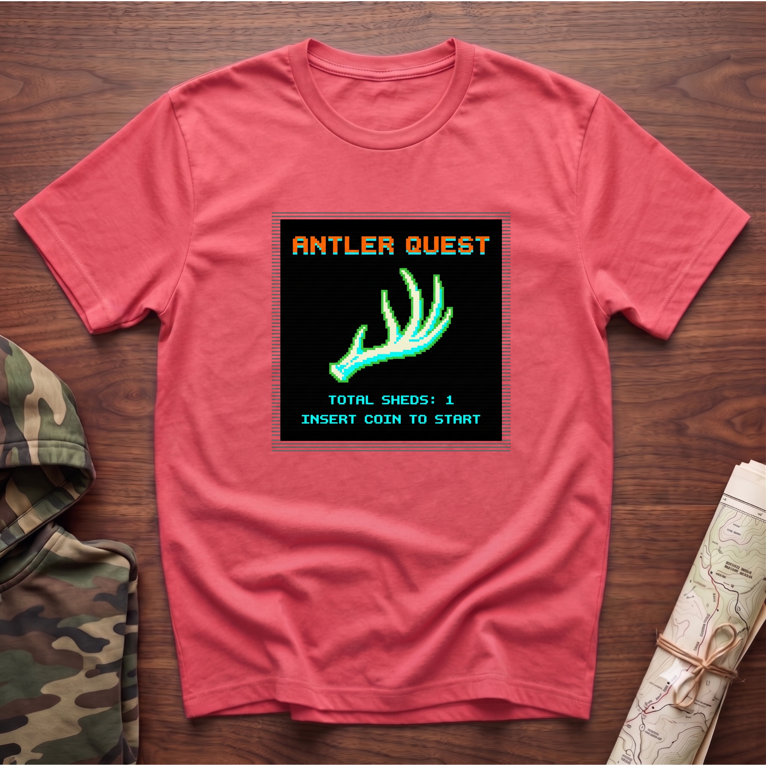 Antler Quest Pixel T-Shirt