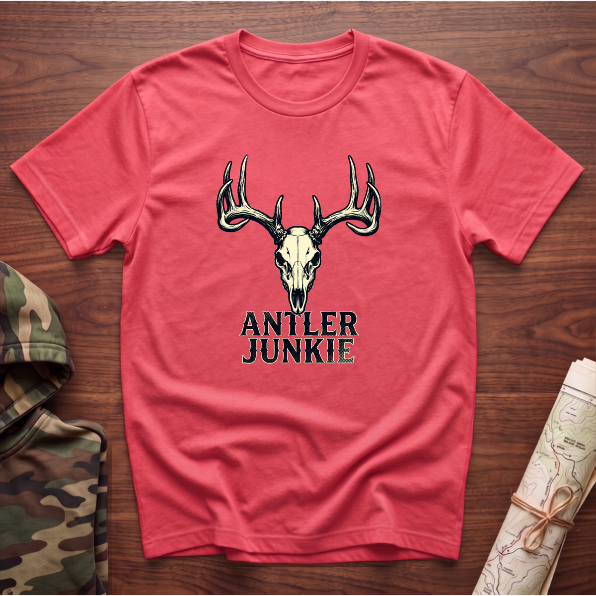Antler Junkie Skull T-Shirt