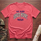 Eat. Sleep. Shed Hunt. Repeat. T-Shirt