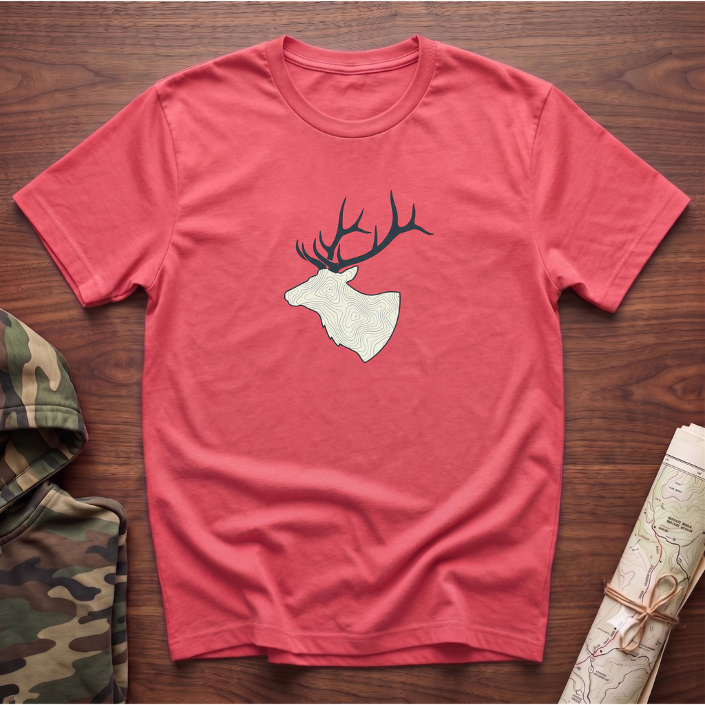 Elk Topography Silhouette T-Shirt