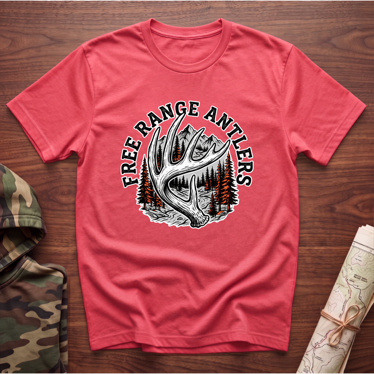 Free Range Antlers T-Shirt