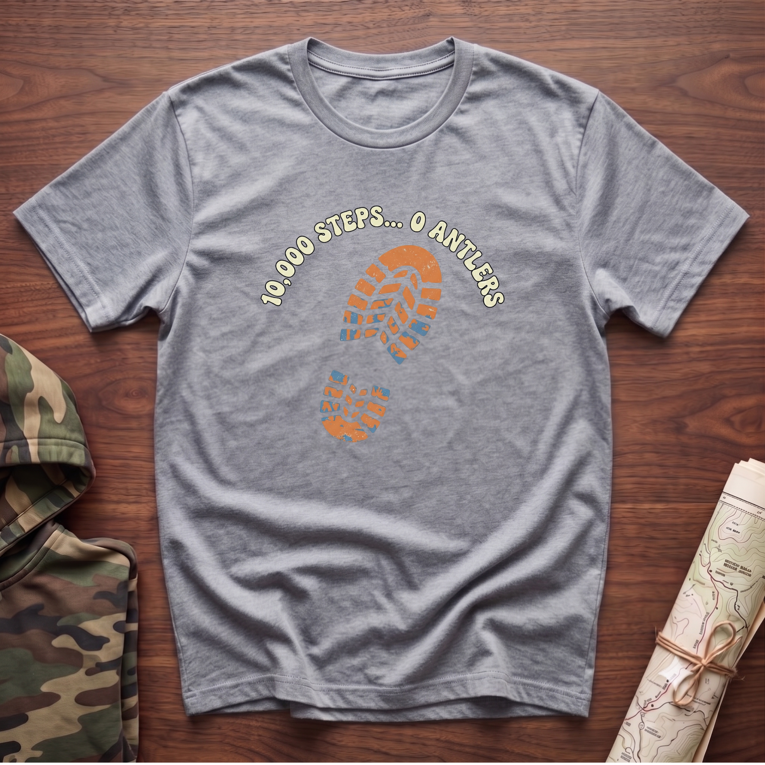 10,000 Steps...0 Antlers T-Shirt