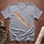 Sunset Stripe Elk Sheds T-Shirt