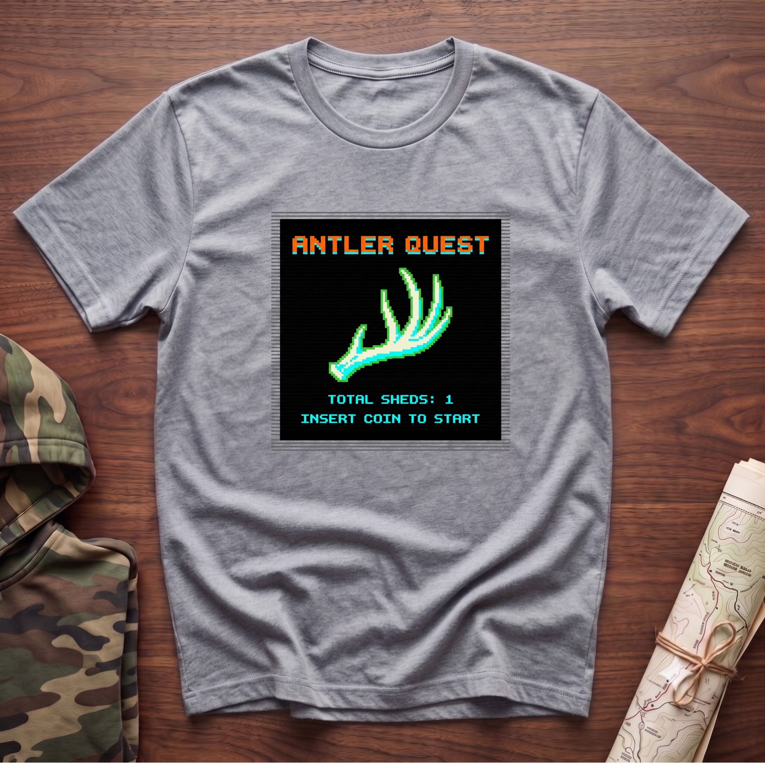 Antler Quest Pixel T-Shirt