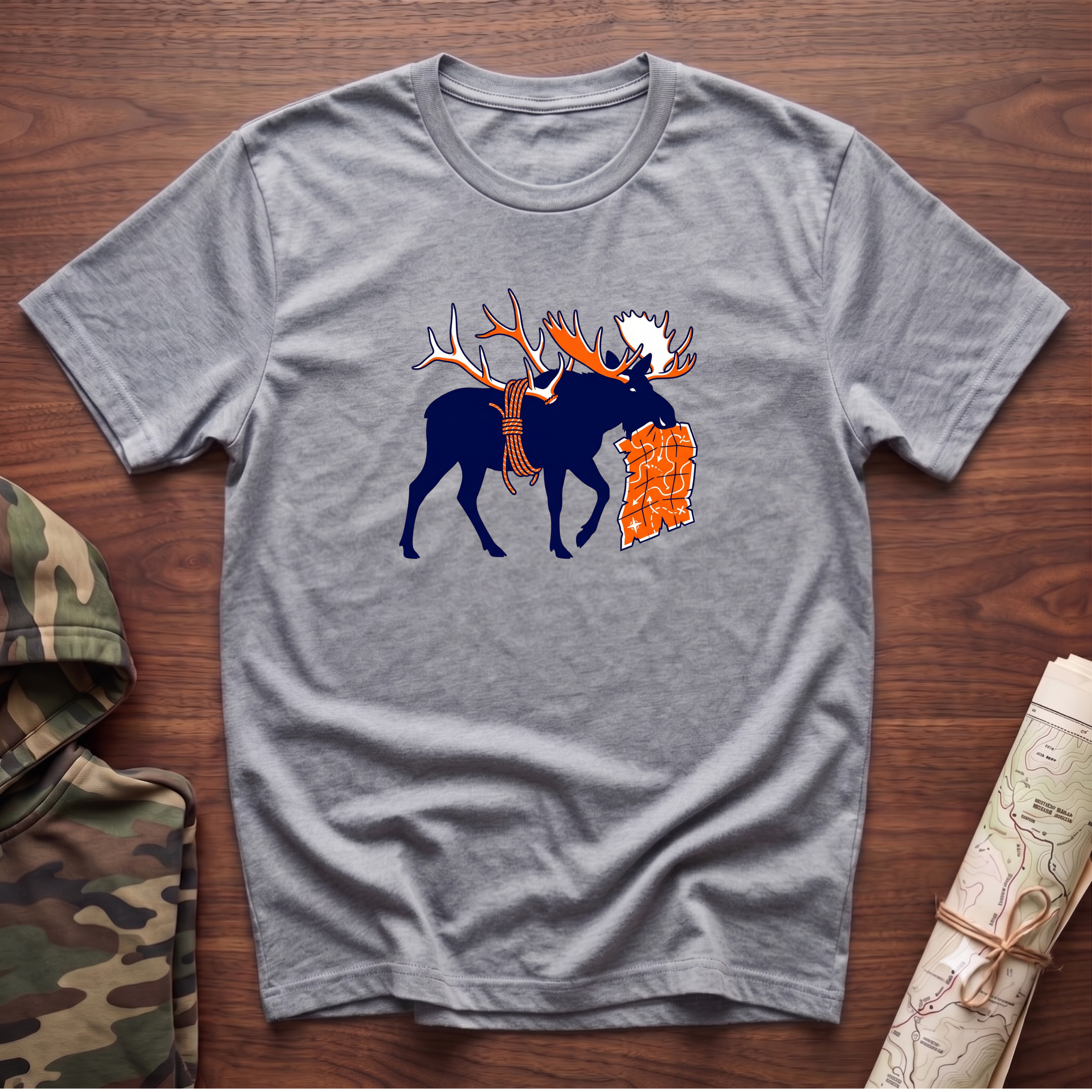 The Moose With The Map T-Shirt