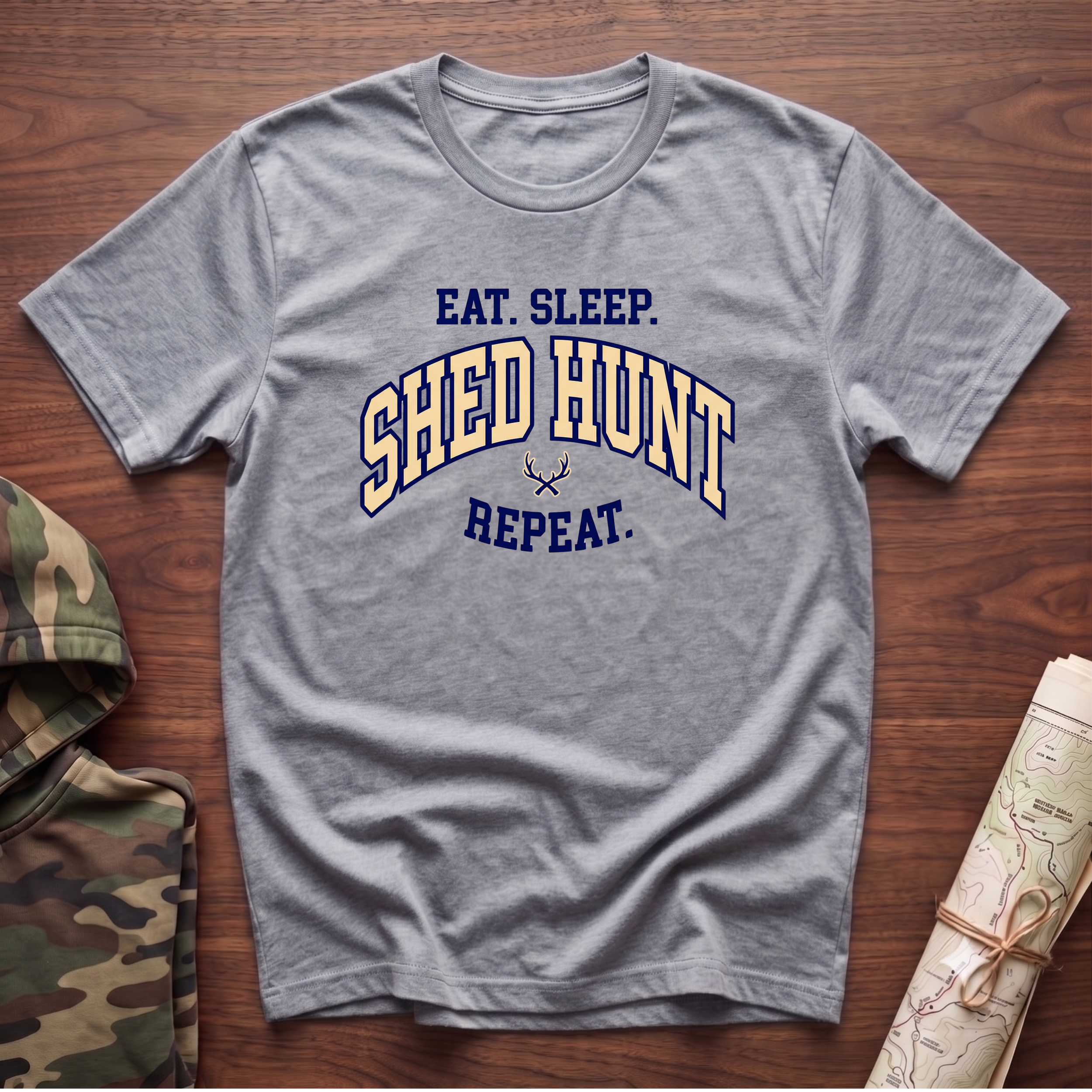 Eat. Sleep. Shed Hunt. Repeat. T-Shirt