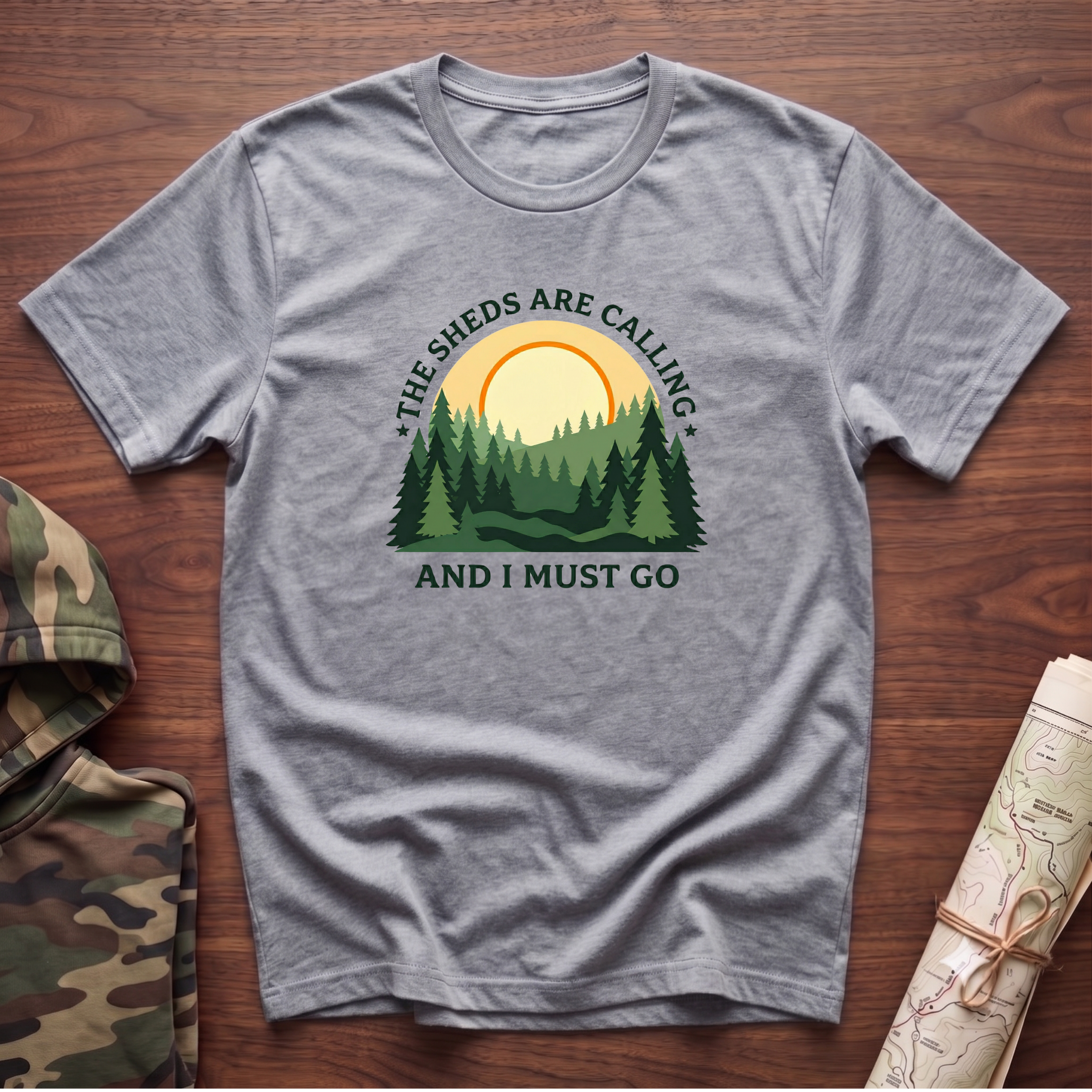 The Sheds Are Calling Sunrise T-Shirt