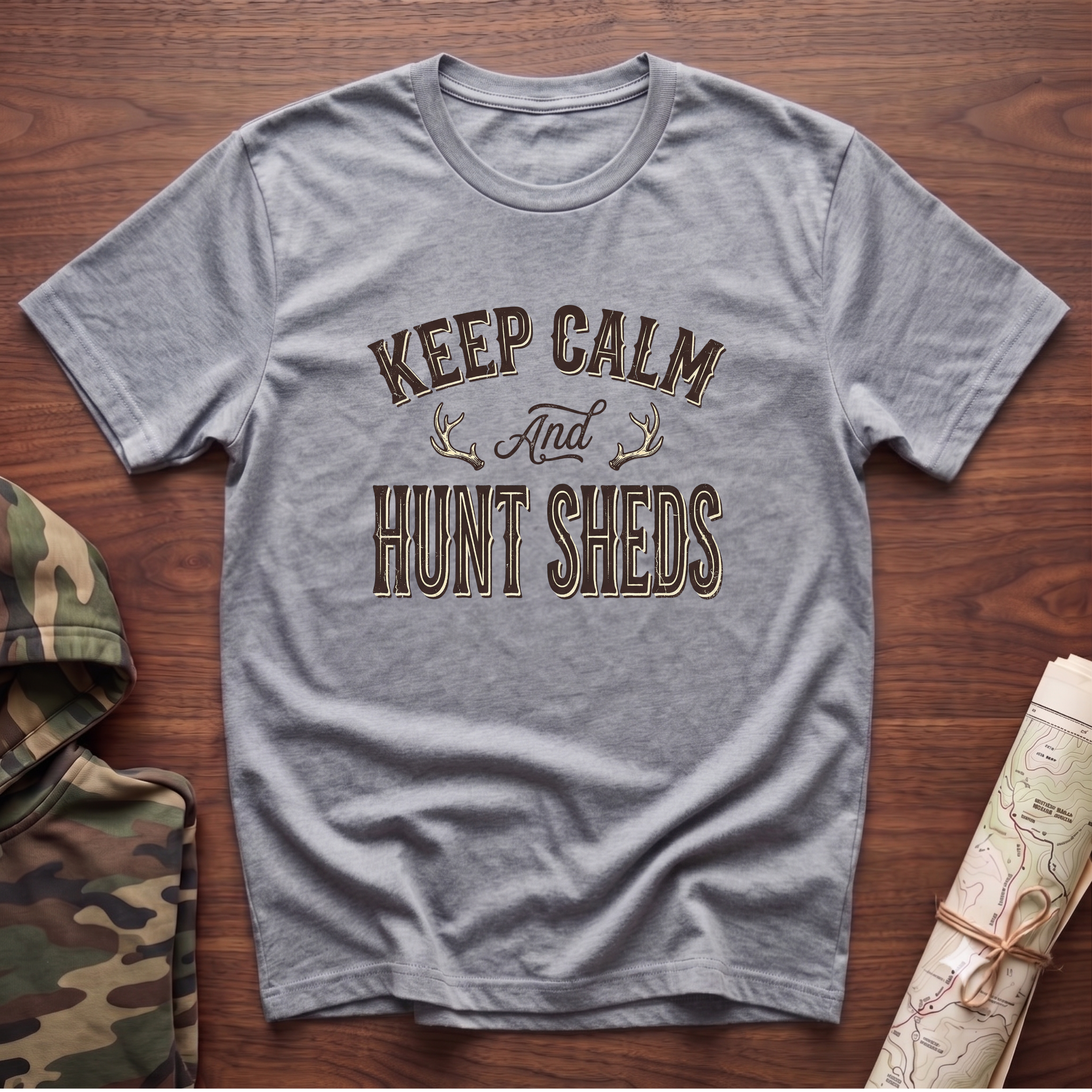 Keep Calm & Hunt Sheds T-Shirt