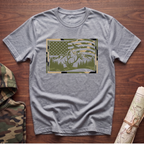 Camo Flag & Elk T-Shirt