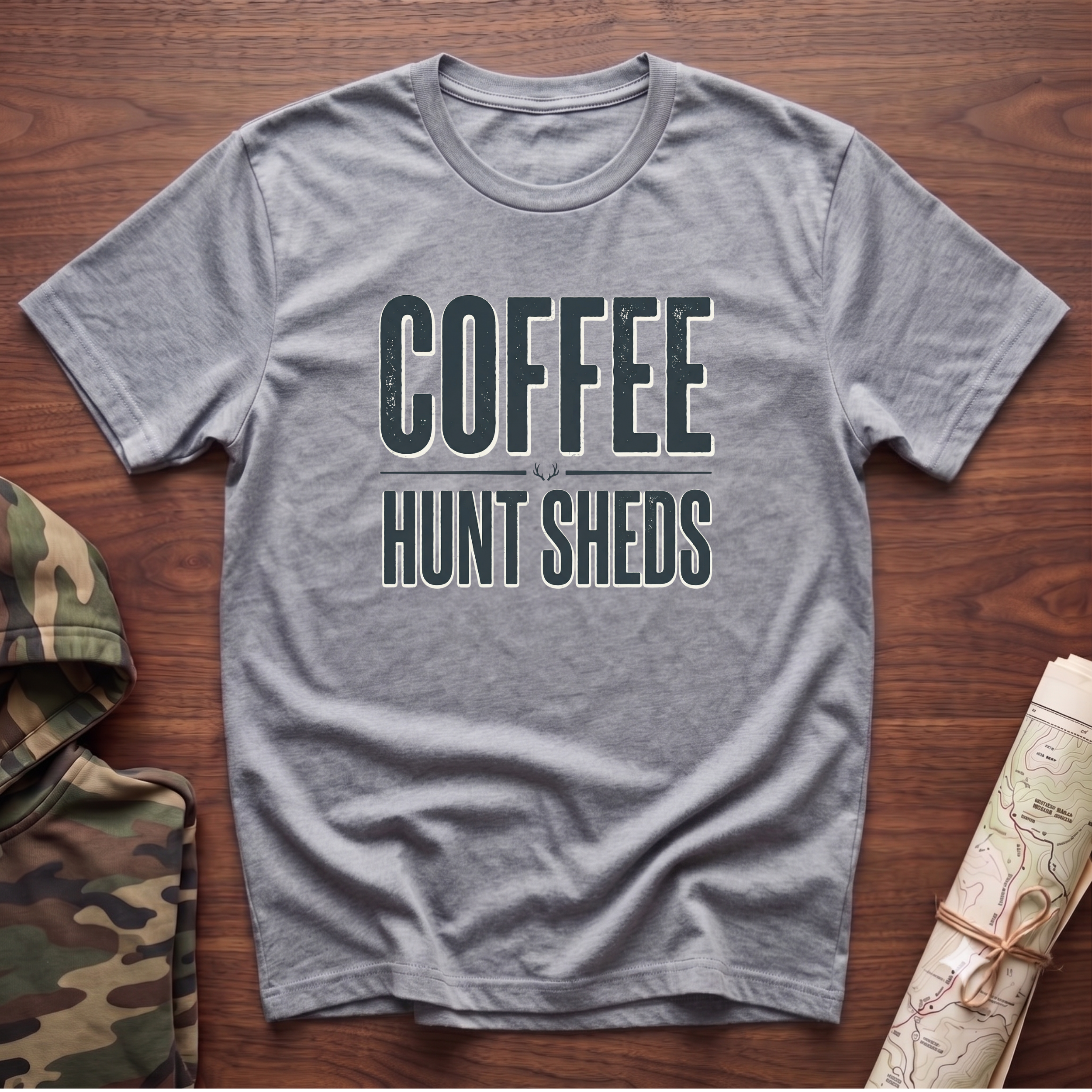 Drink Coffee & Hunt Sheds T-Shirt