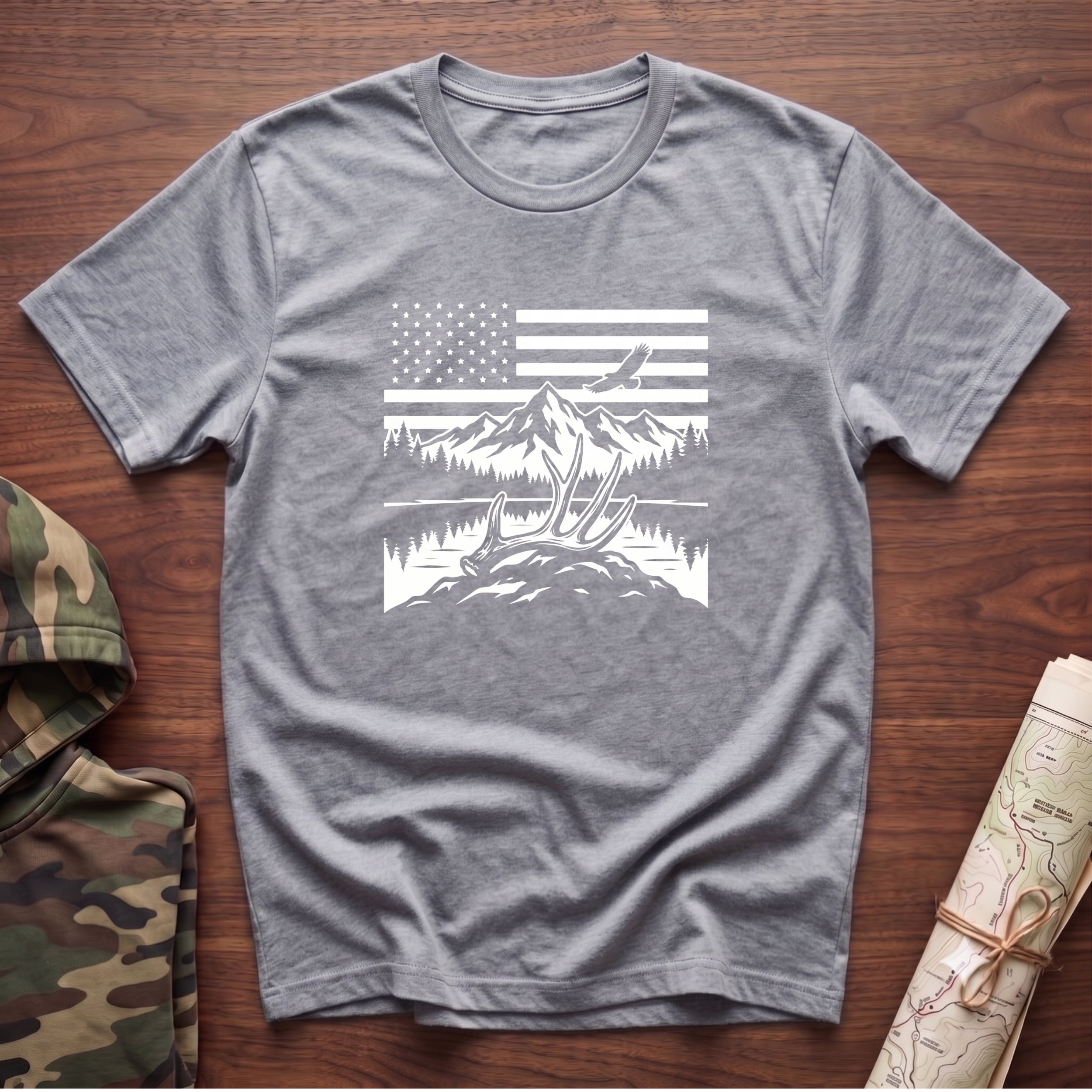 Patriotic Whitetail T-Shirt