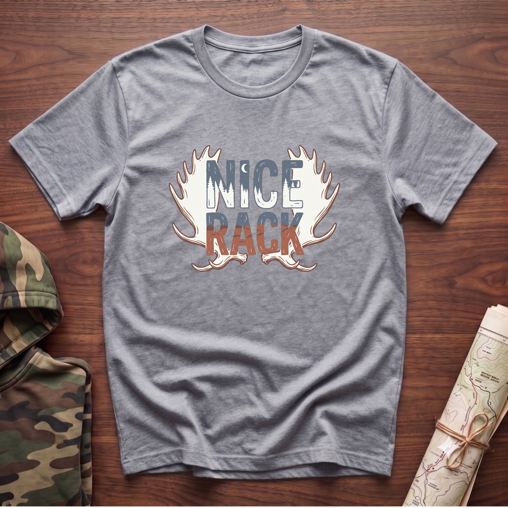 NICE RACK Moose Antlers T-Shirt