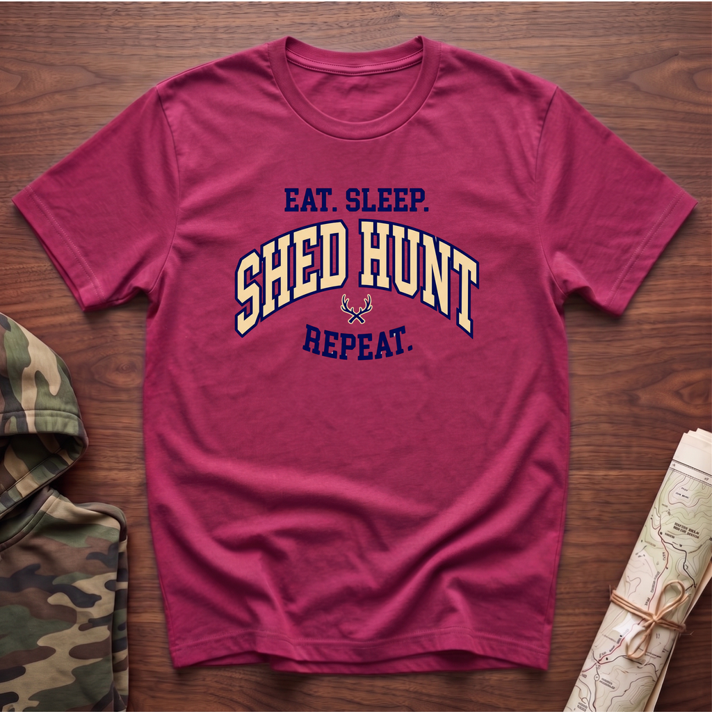 Eat. Sleep. Shed Hunt. Repeat. T-Shirt