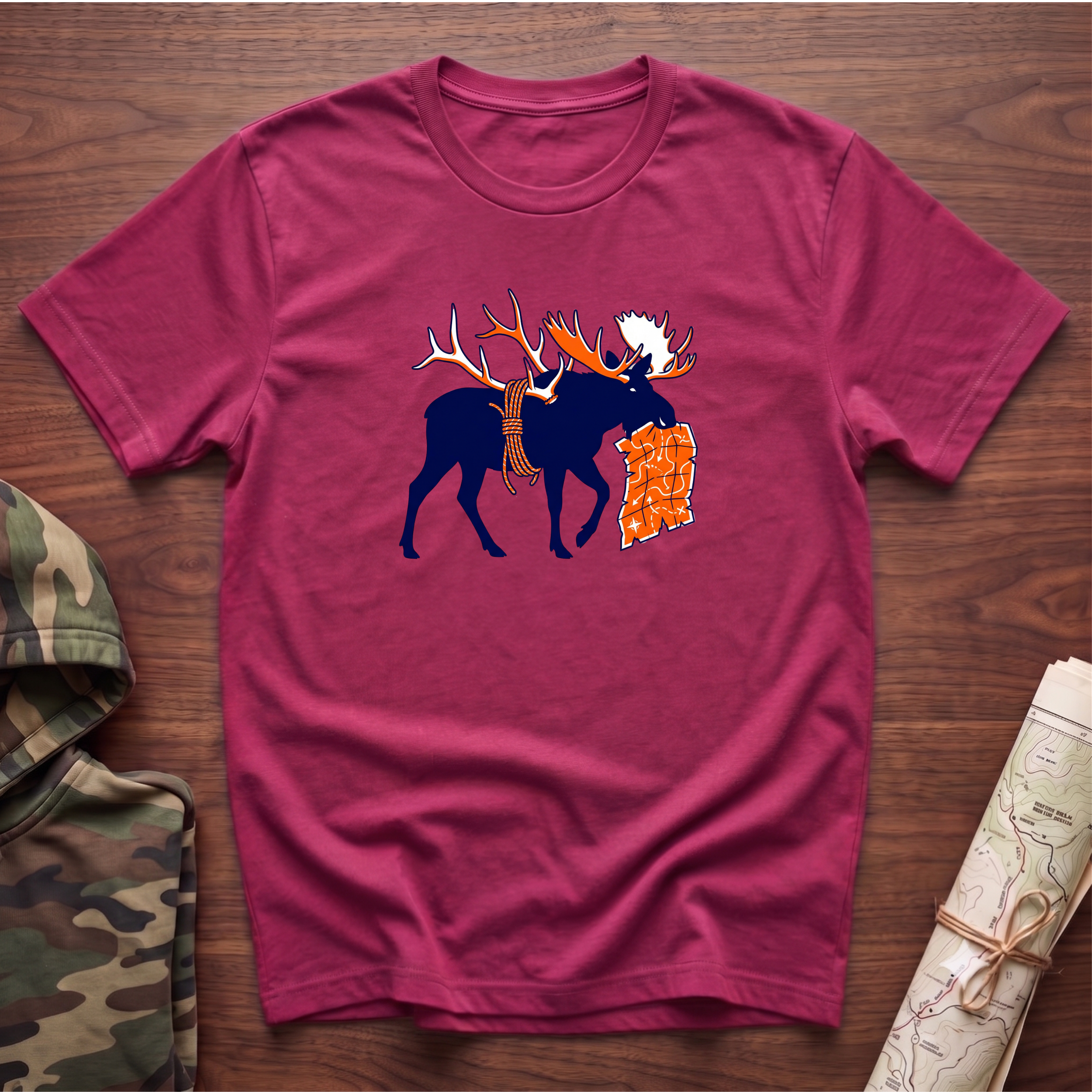 The Moose With The Map T-Shirt