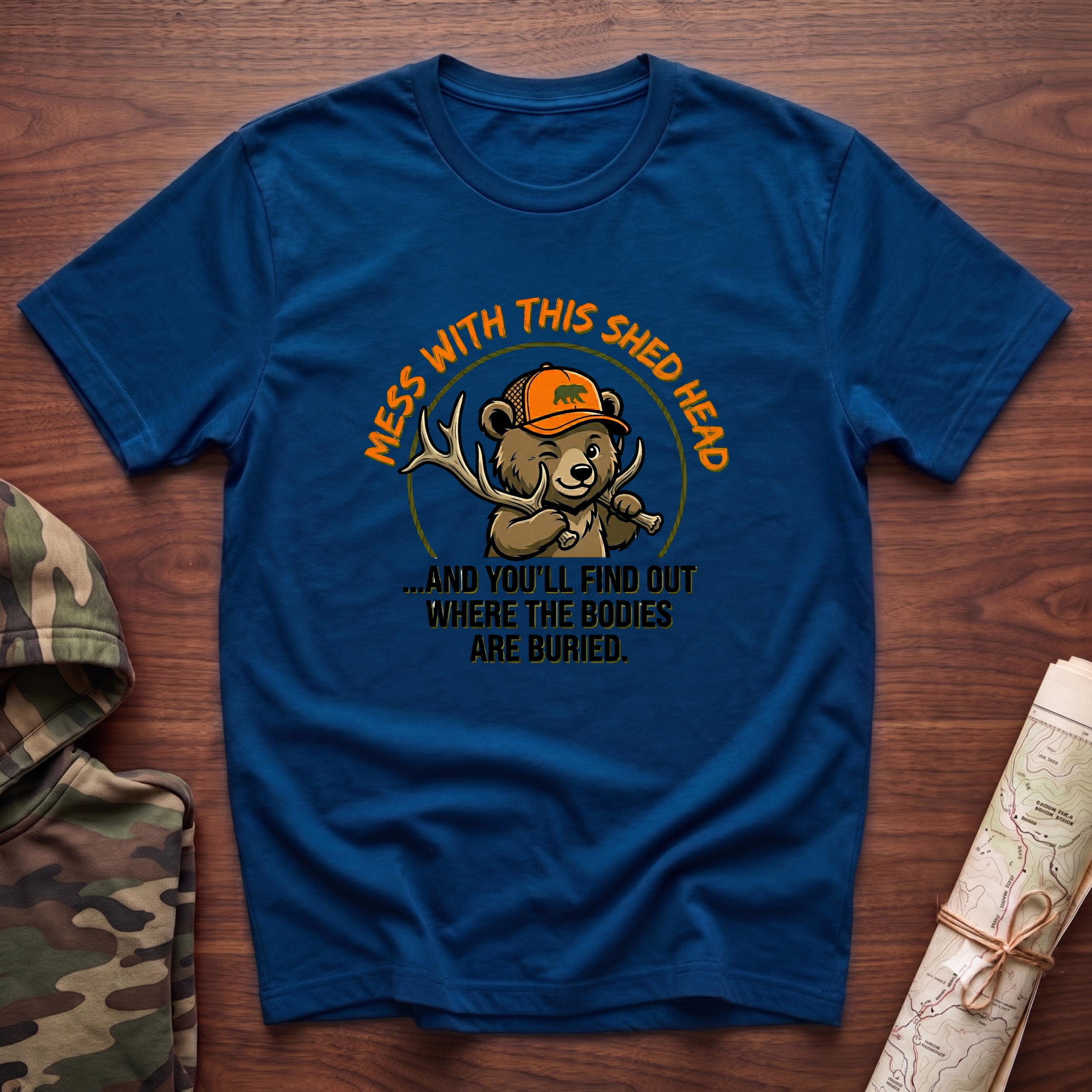 Mess With This Shed Head Bear T-Shirt