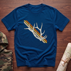 Sunset Stripe Elk Sheds T-Shirt