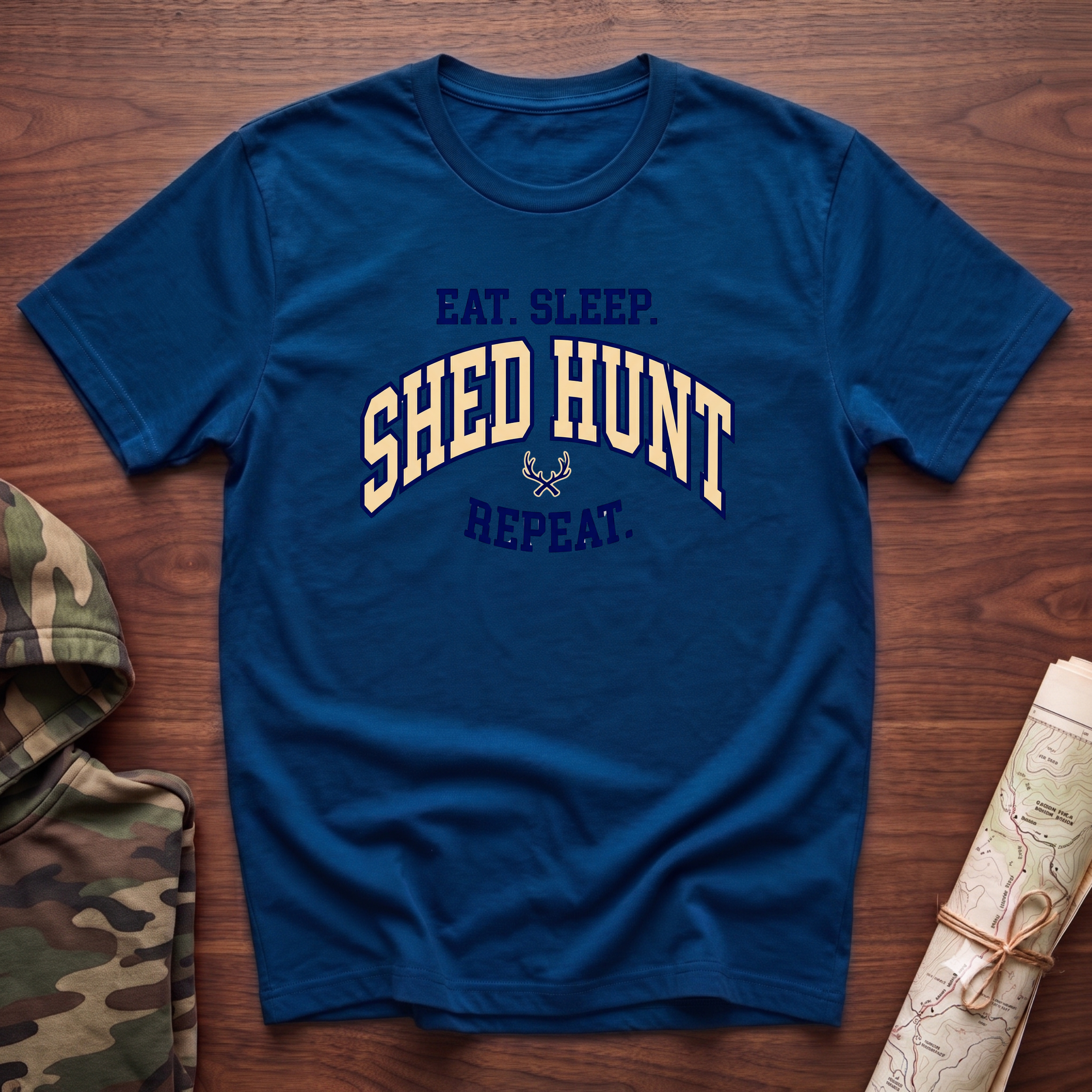 Eat. Sleep. Shed Hunt. Repeat. T-Shirt