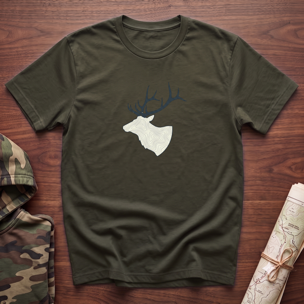 Elk Topography Silhouette T-Shirt