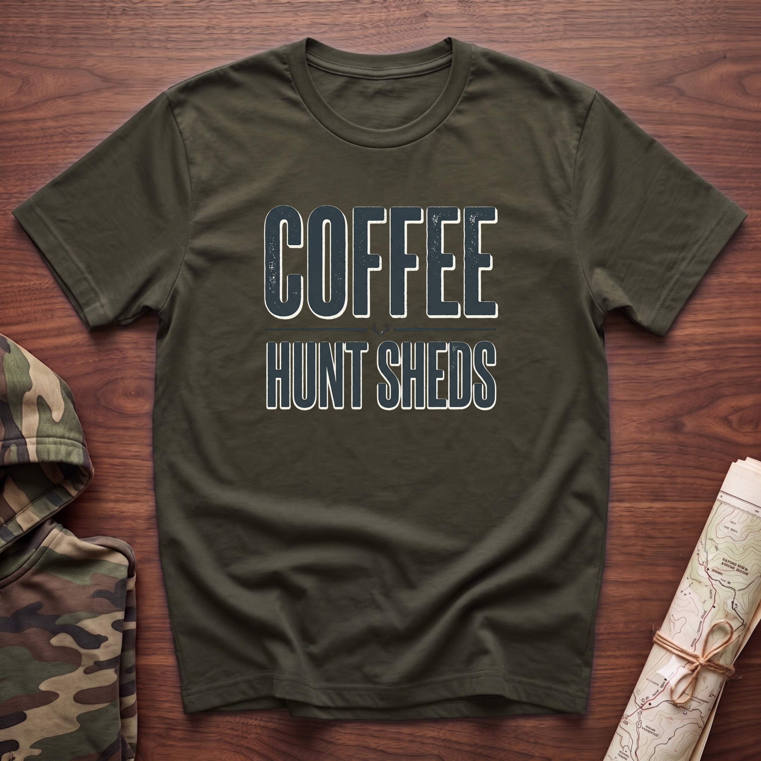 Drink Coffee & Hunt Sheds T-Shirt