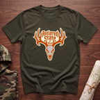 Antlered State Of Mind Skull T-Shirt
