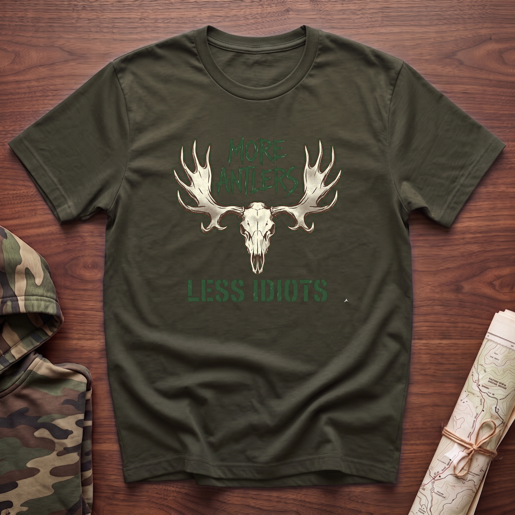 More Antlers, Less Idiots T-Shirt