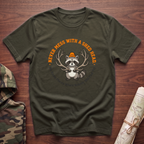 Never Mess With A Shed Head Raccoon T-Shirt