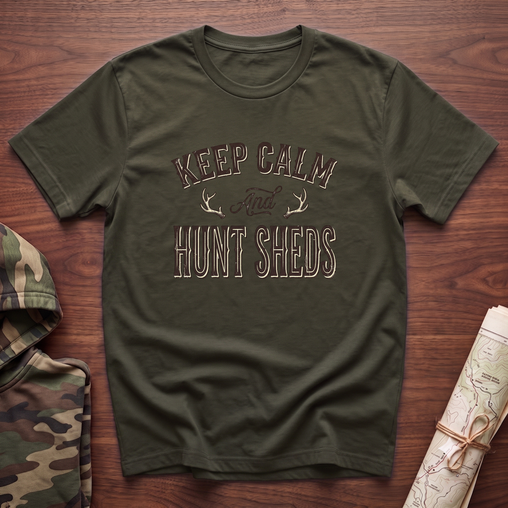 Keep Calm & Hunt Sheds T-Shirt
