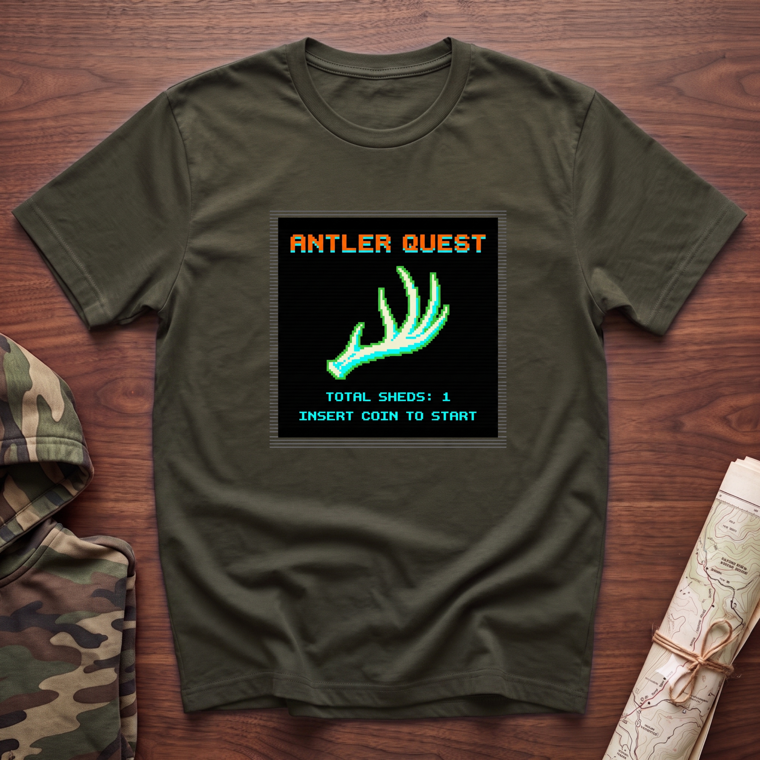 Antler Quest Pixel T-Shirt