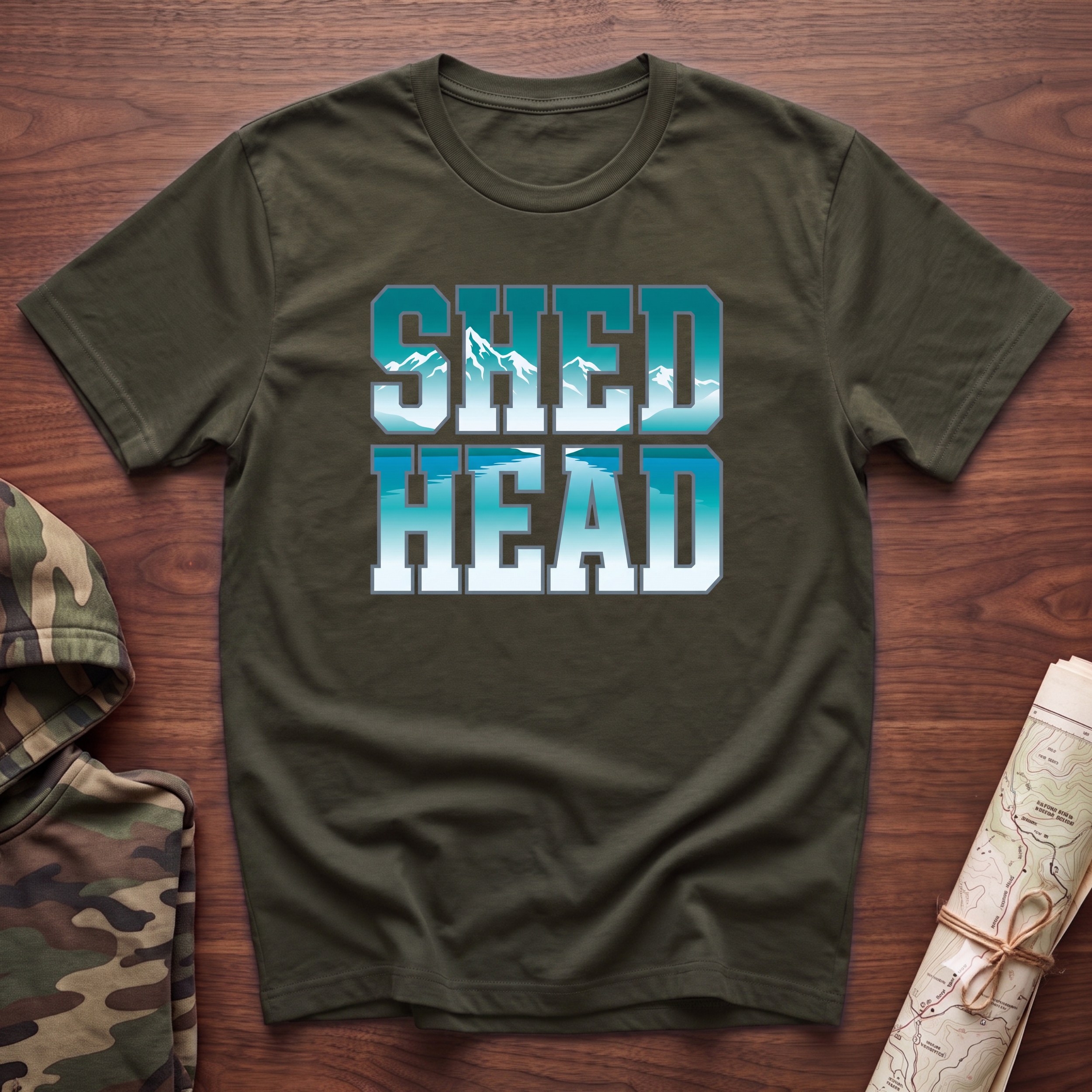 SHED HEAD Winter Landscape T-Shirt