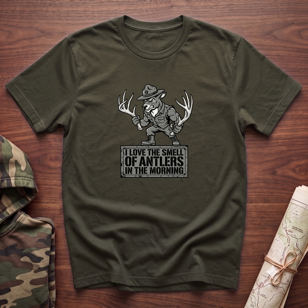 I Love the Smell of Antlers in the Morning T-Shirt