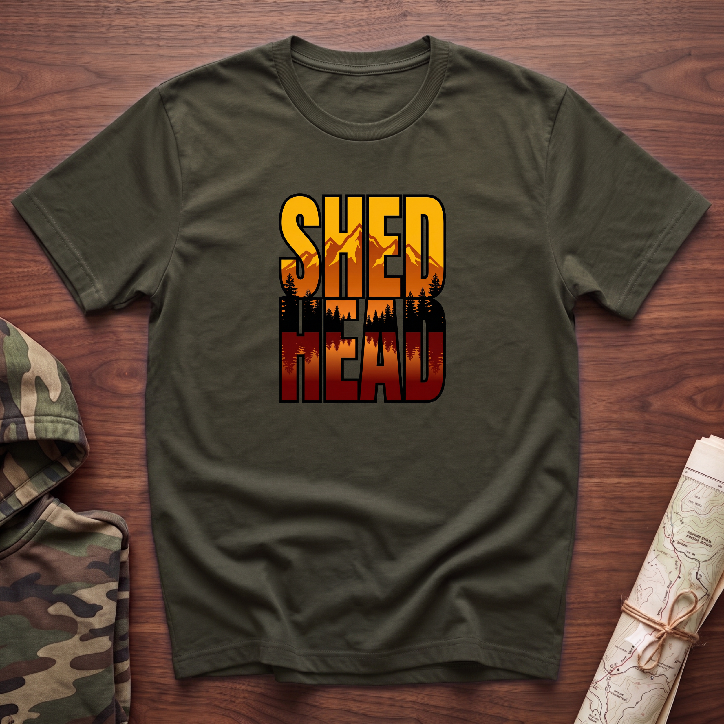 SHED HEAD Mountain Sunset T-Shirt