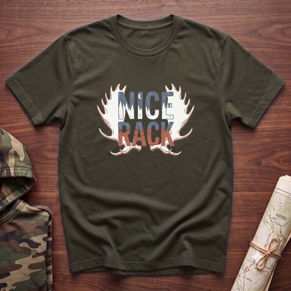 NICE RACK Moose Antlers T-Shirt