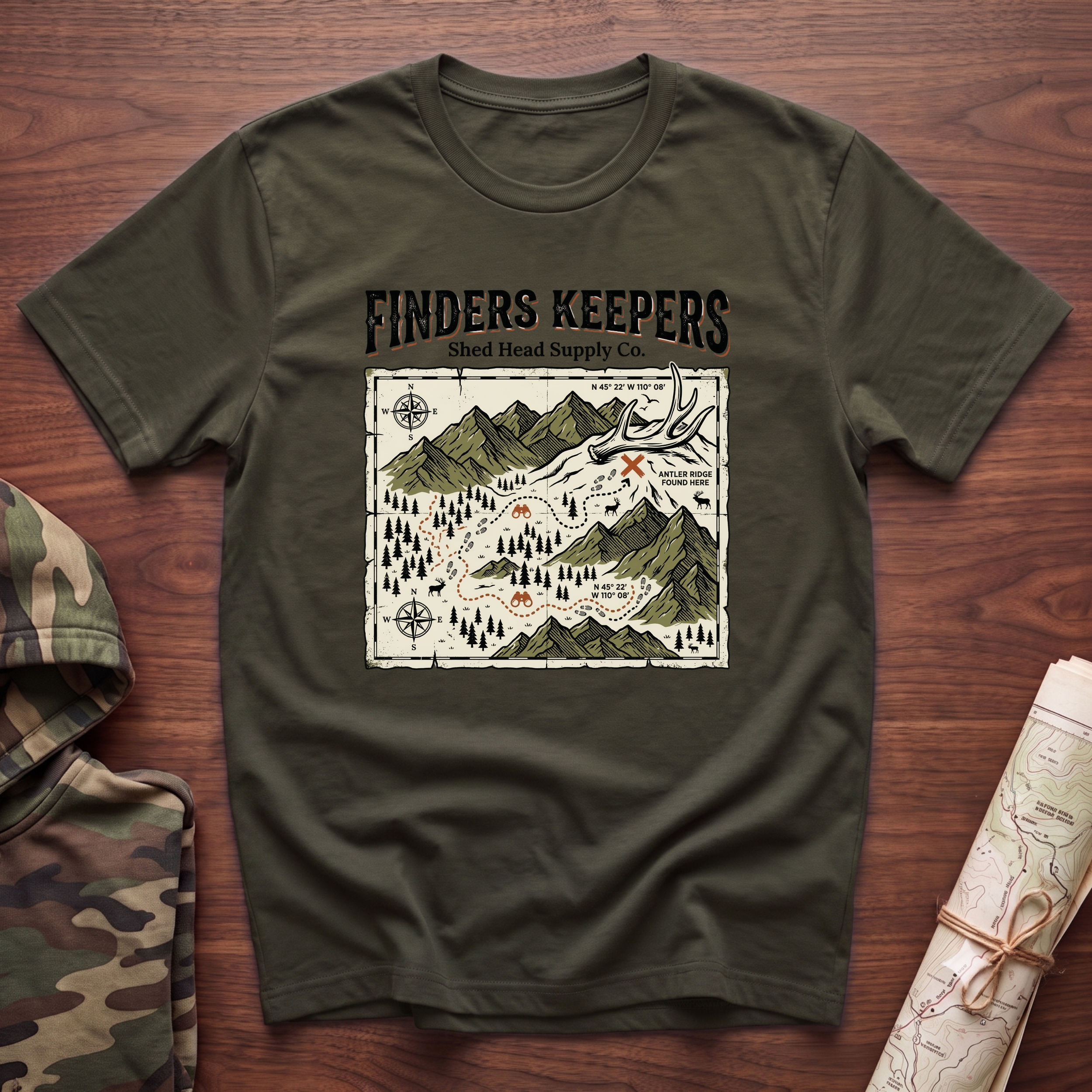 Finders Keepers Treasure Map T-Shirt