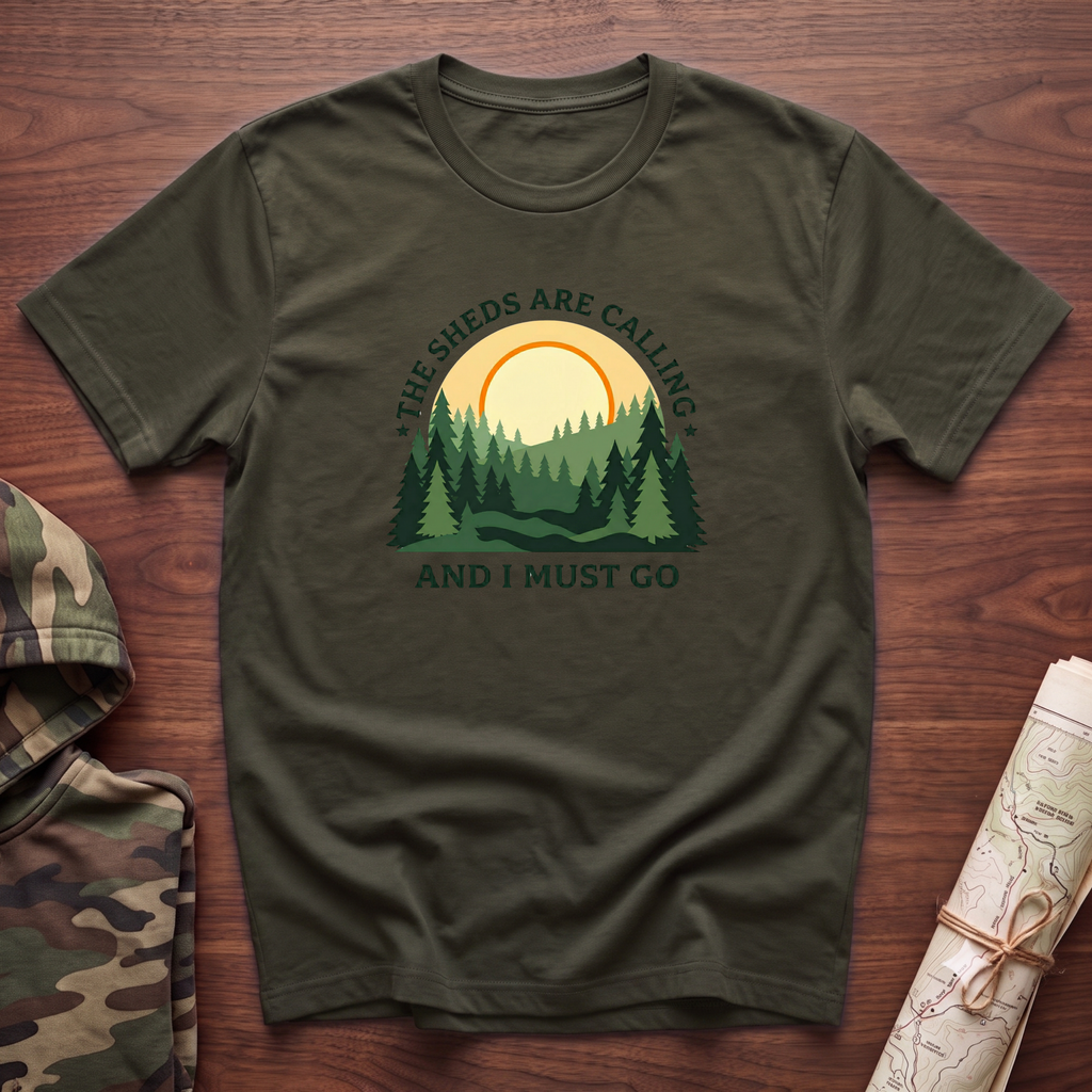 The Sheds Are Calling Sunrise T-Shirt