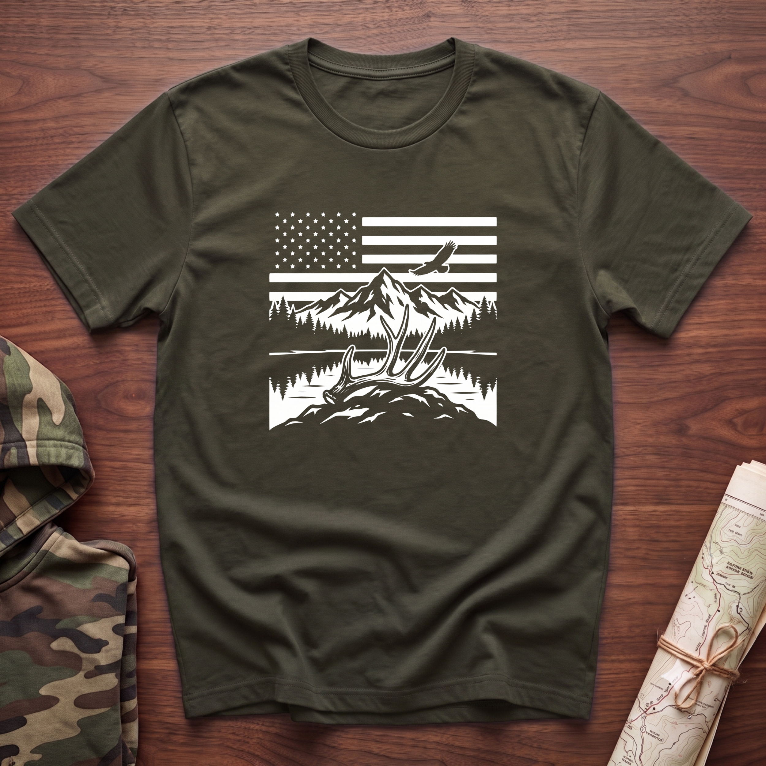 Patriotic Whitetail T-Shirt