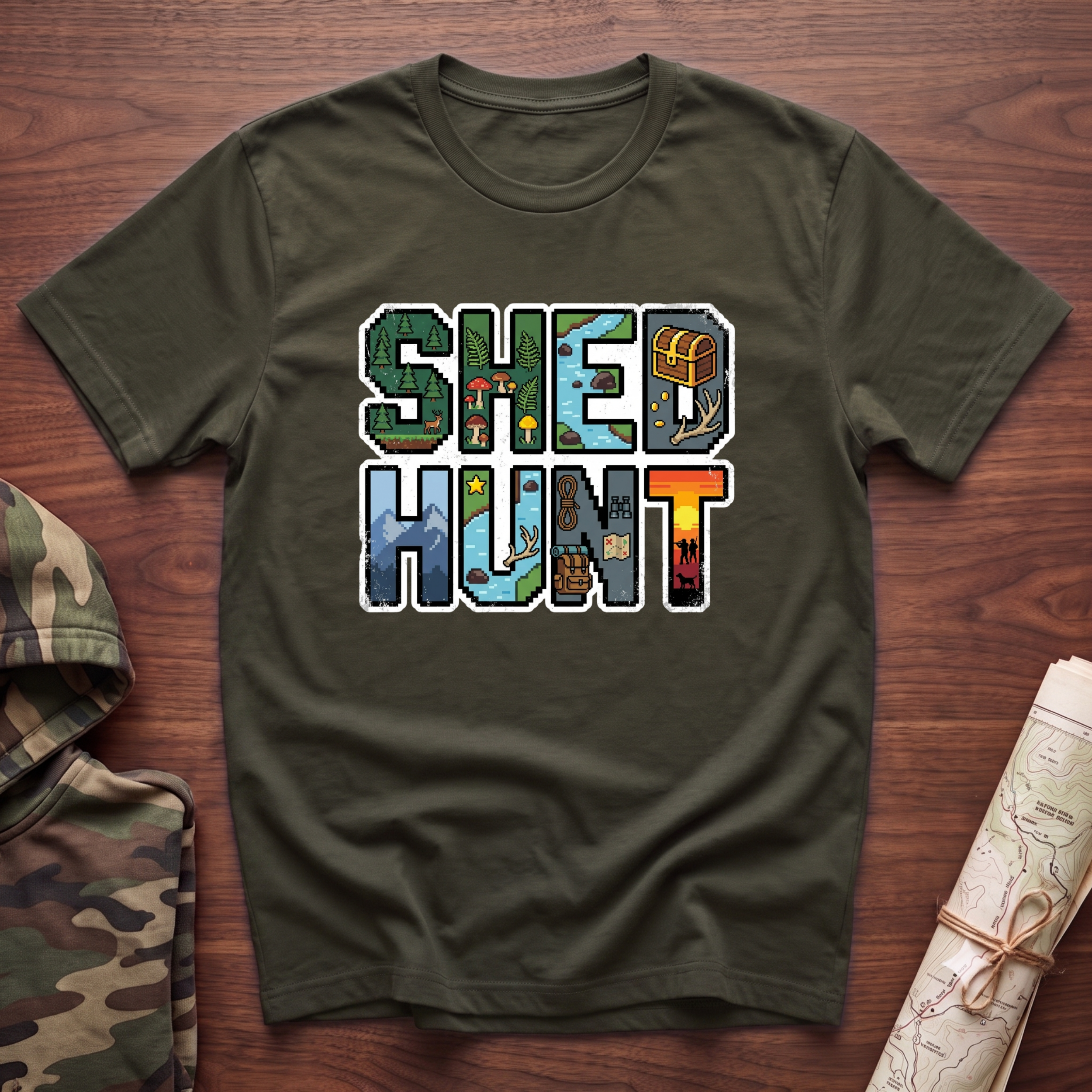 SHED HUNT 80's Pixel T-Shirt