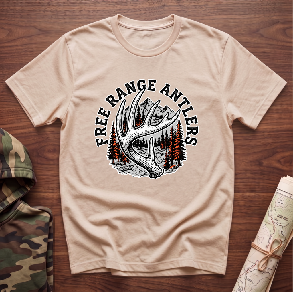 Free Range Antlers T-Shirt