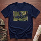 Camo Flag & Elk T-Shirt