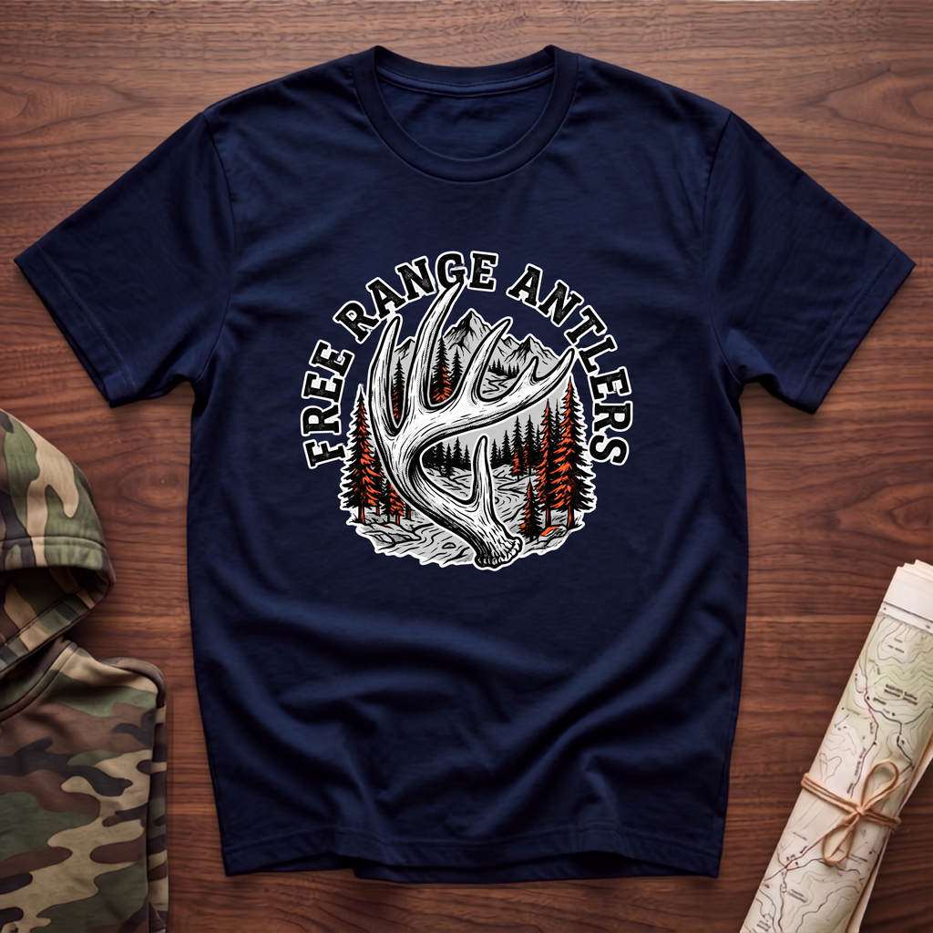 Free Range Antlers T-Shirt