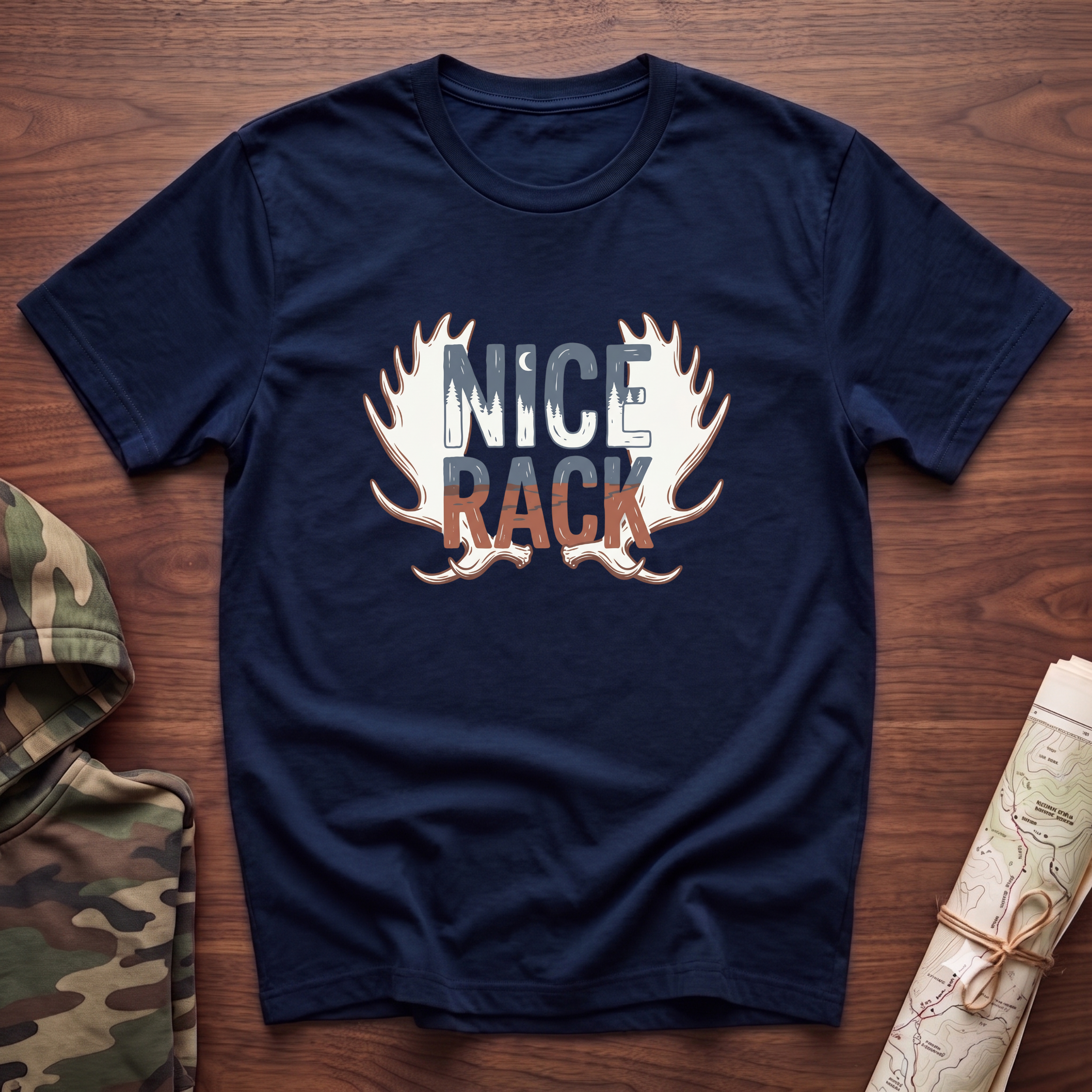 NICE RACK Moose Antlers T-Shirt