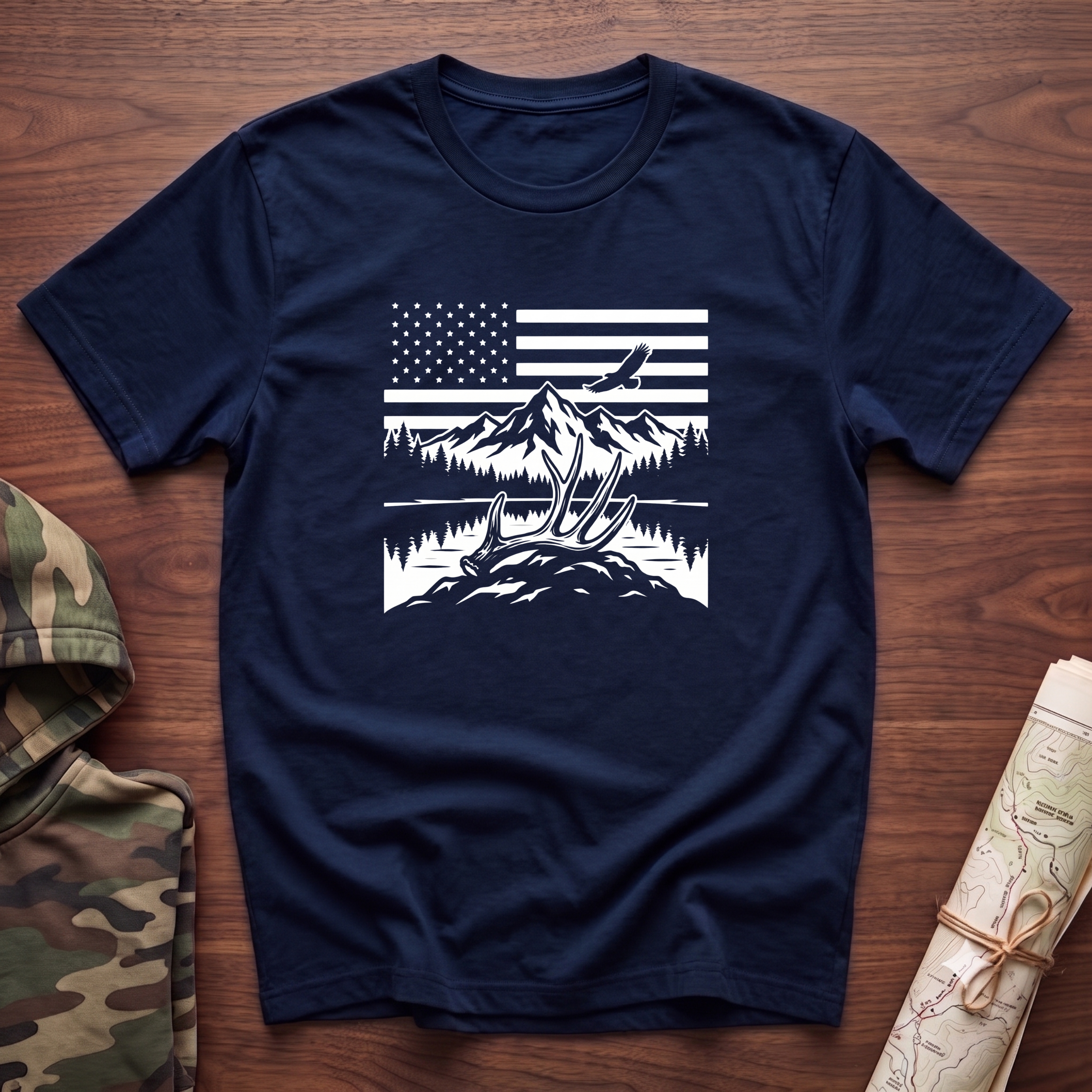 Patriotic Whitetail T-Shirt