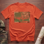 Camo Flag & Elk T-Shirt