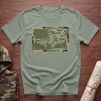 Camo Flag & Elk T-Shirt